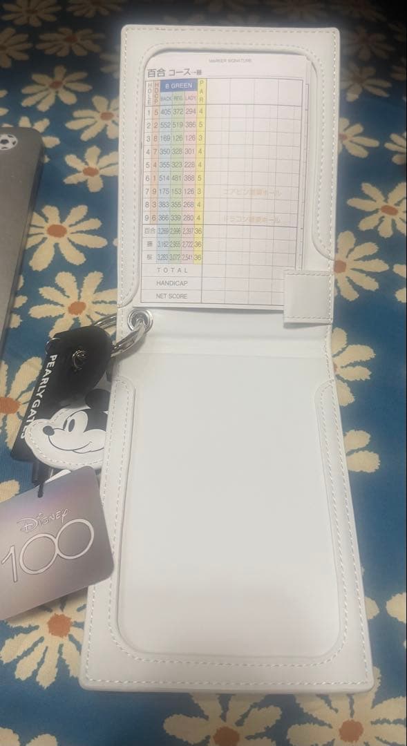 PEARLY GATES 【ミッキーマウス コラボ】スコアカードホルダー