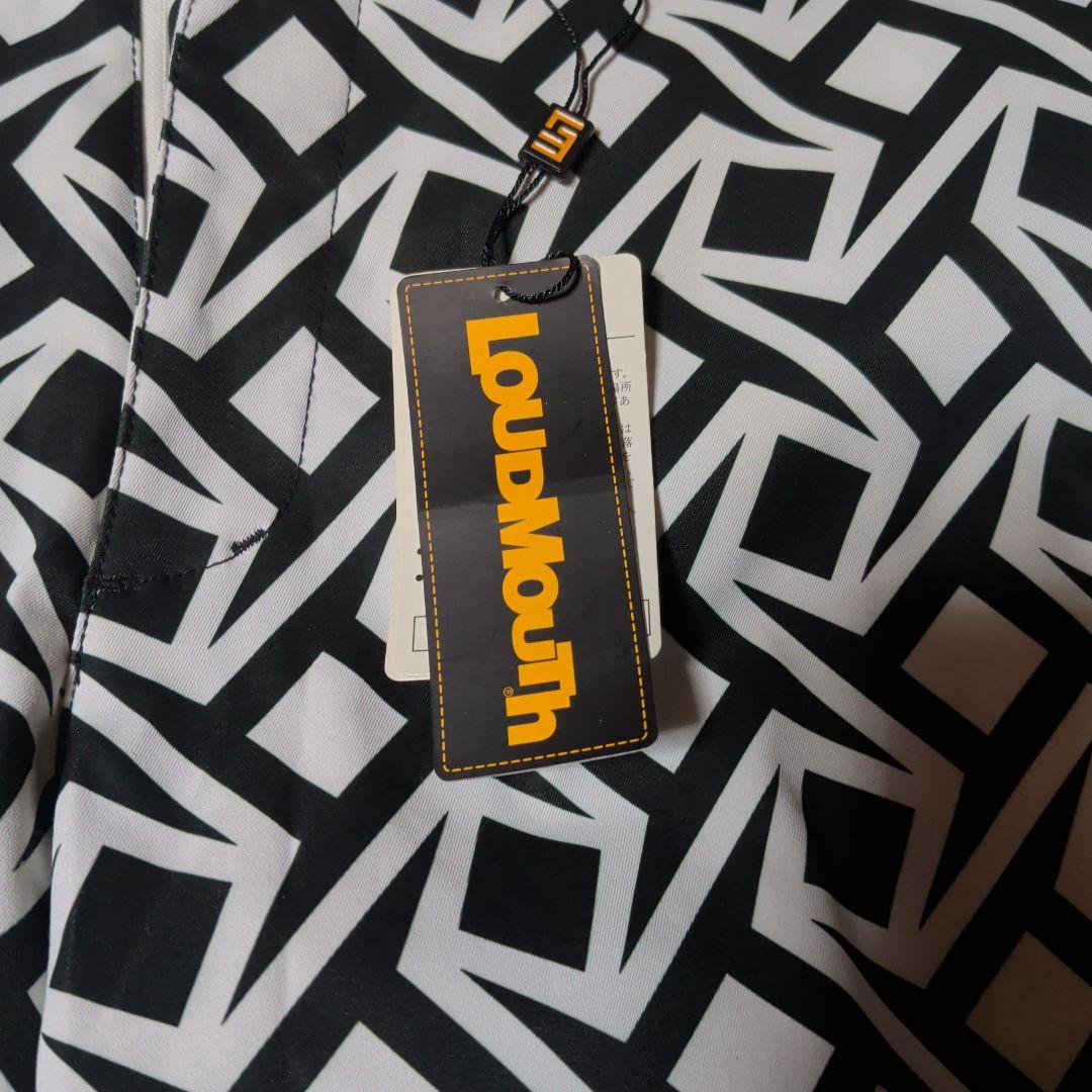 LOUDMOUTH ゴルフパンツ LL ブラック/ホワイト