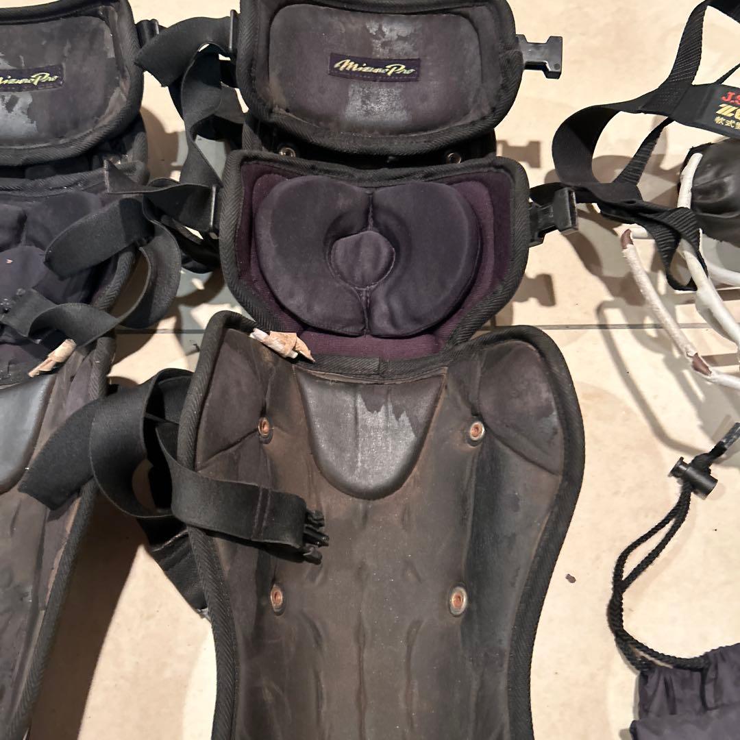 ミズノプロ キャッチャー防具セット　マスク　レガース