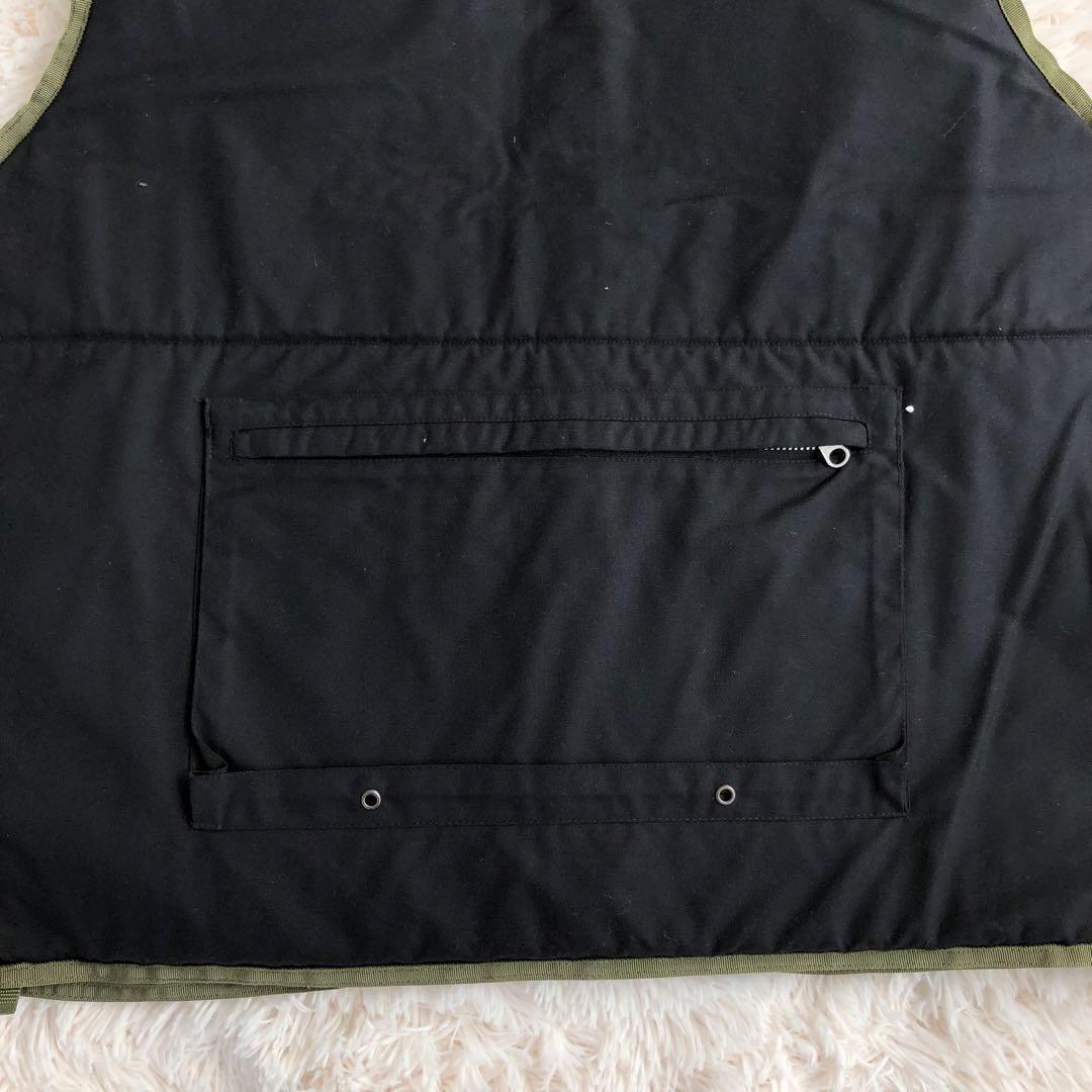 STUSSY×FUTURA中綿リバーシブルベストカーキブラックステューシー