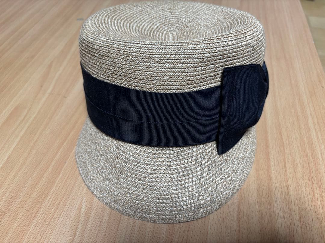 CA4LA カシラ　ベージュ 麦わら帽子 キャペリンハット