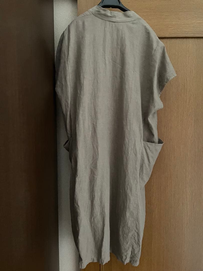 エヴァムエヴァ ウォーターリネン ロングベスト