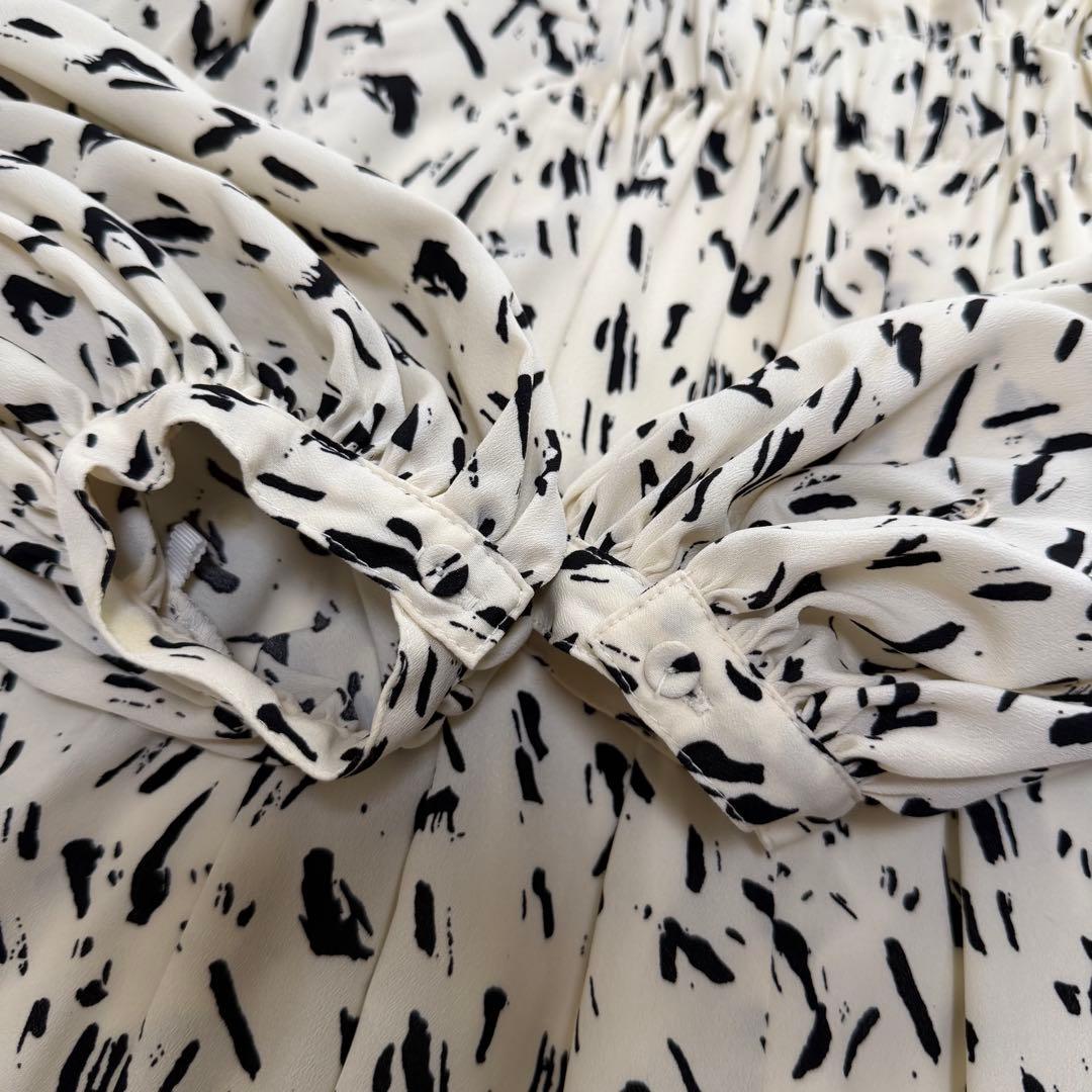 ELENDEEK エレンディーク　サイドラッフルギャザーワンピース　手洗い可