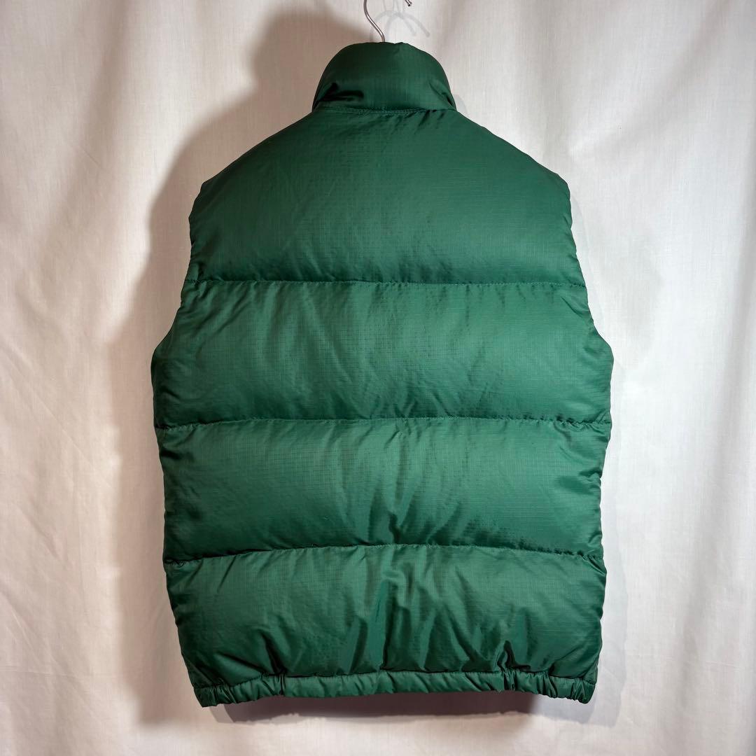 【希少】80s THE NORTH FACE 茶タグ ダウンベスト usa製 緑