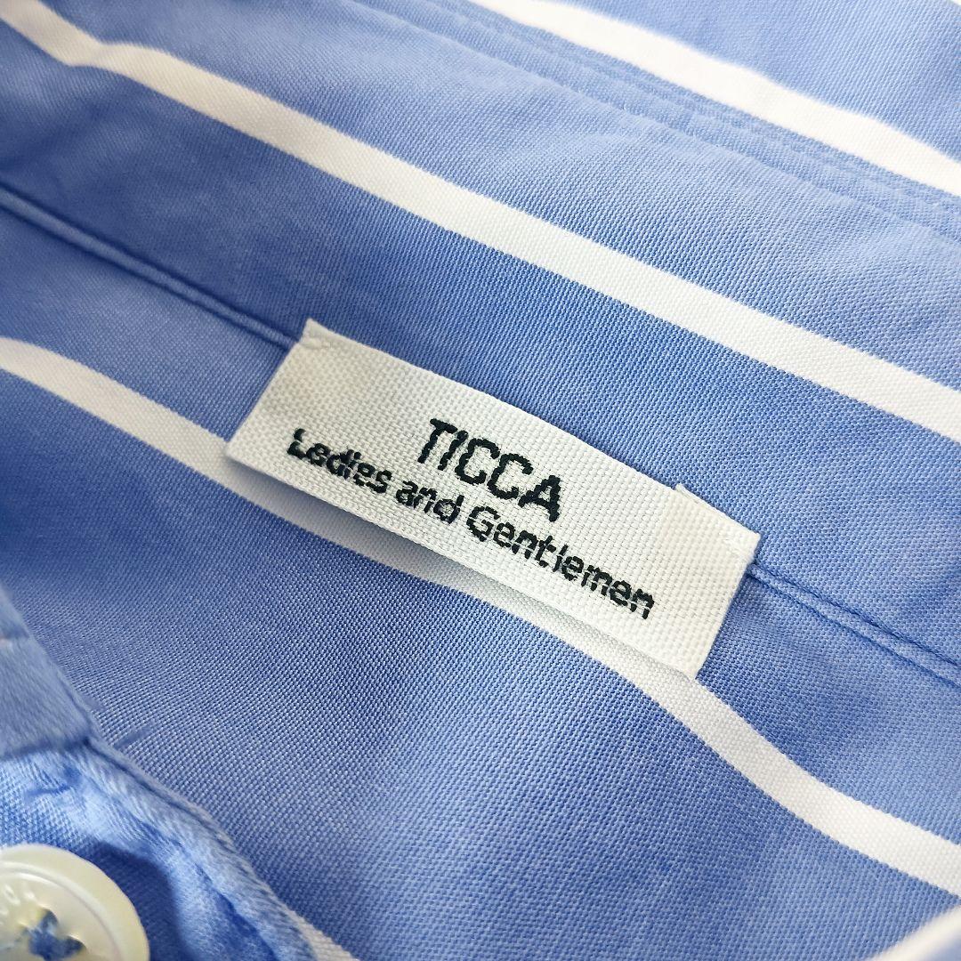 ほぼ未使用✨《TICCA》ストライプシャツ ブラウスゆったり大きめユニセックス
