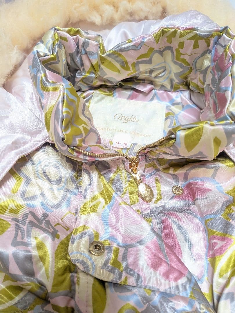 き*ぃ様 ミズノ スキー スノーボードウェア つなぎ ライトピンク花柄 Мサイズ