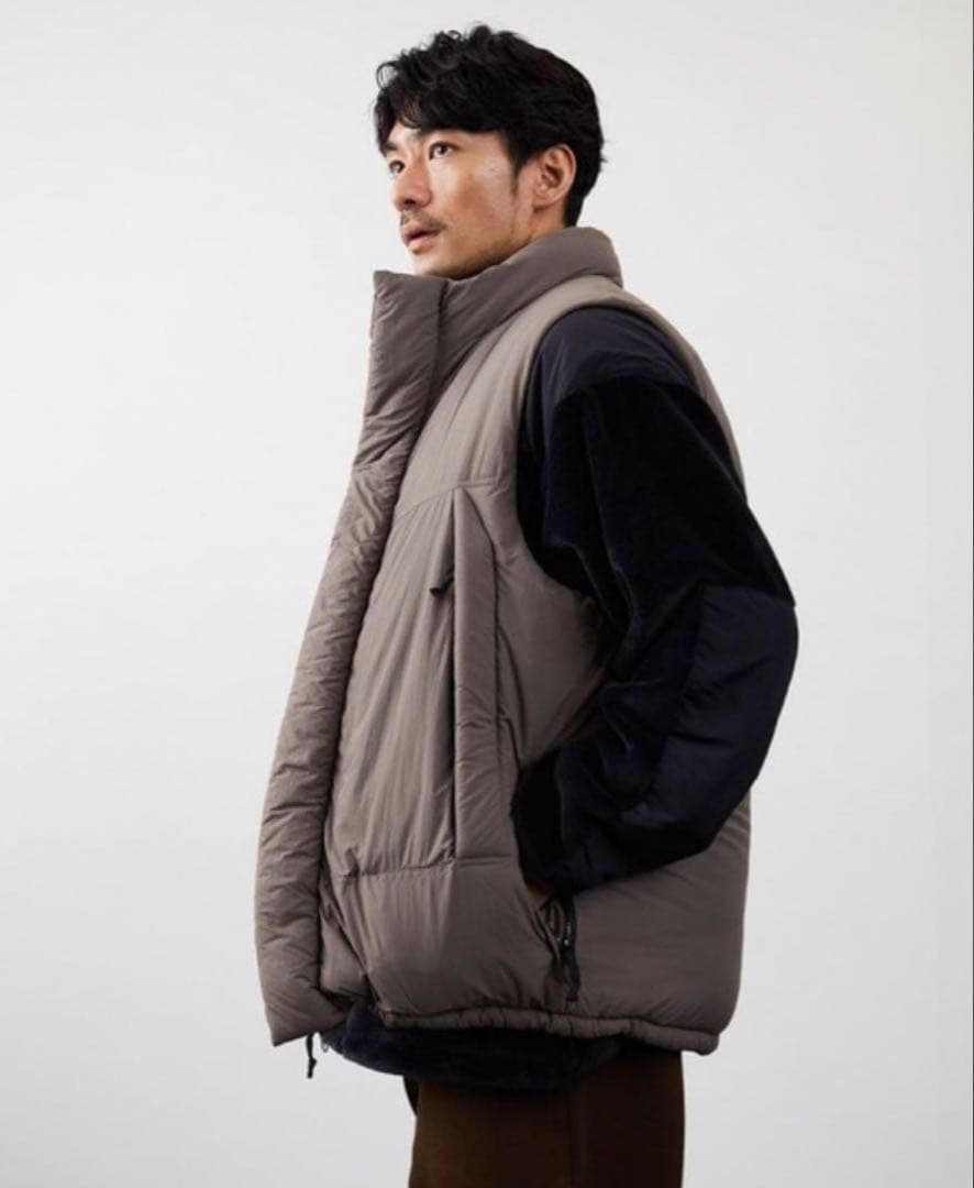 モンスターパーカプリマロフトベスト茶L　フリークスデウスcmfビームスEKAL