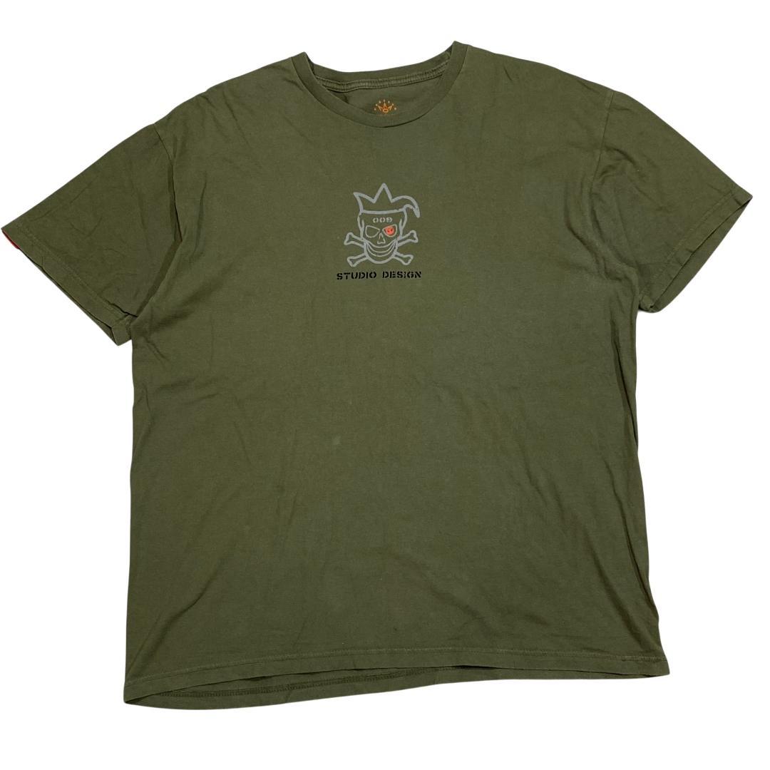 スコッティキャメロン 半袖Tシャツ L カーキ ゴルフ メンズ ロゴ柄 プリント