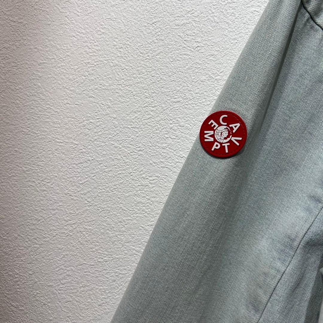 希少 C.E 上質 デニム ロングジャケット ジップパーカー ギャザー 刺繍