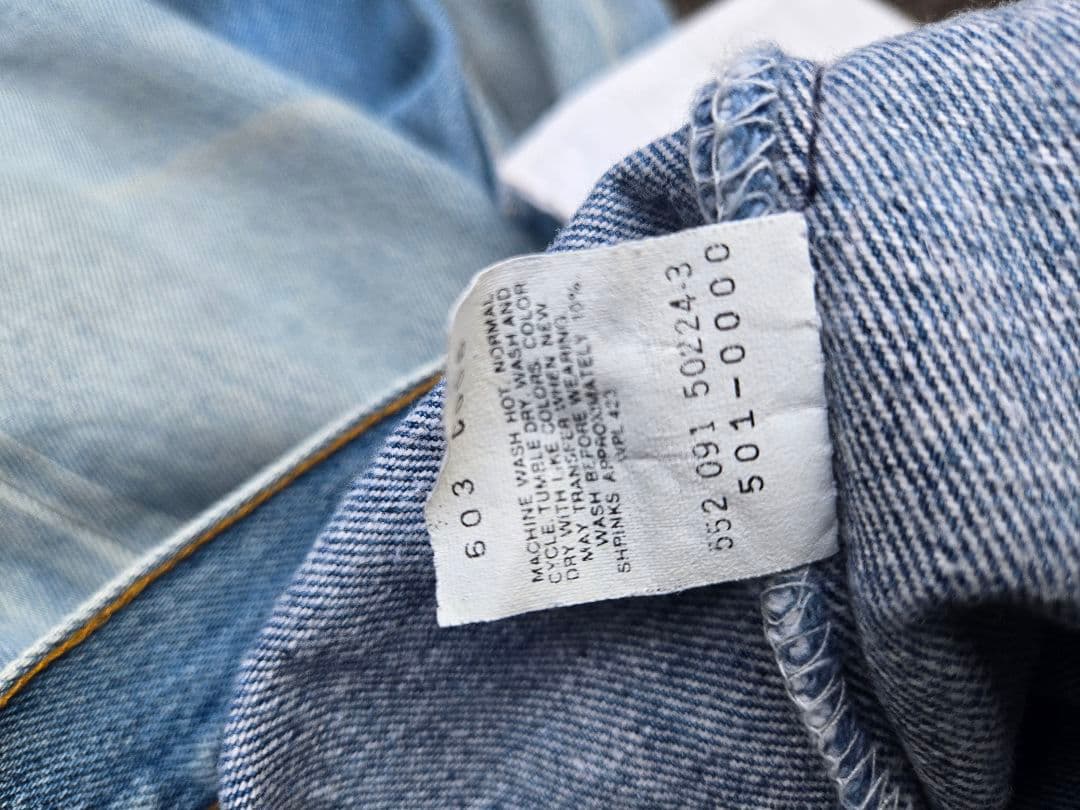 ​【極上】90s Levi's 501 USA製 W34 濃淡良落ち 552工場