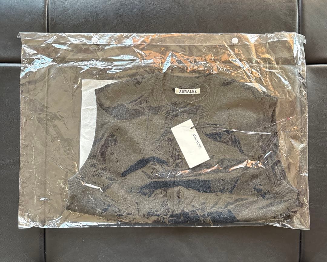 【AURALEE】 HIGH TWIST WOOL KNIT VEST／サイズ2