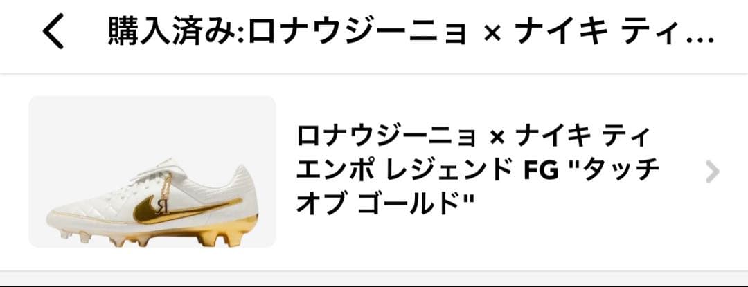 Ronaldinho × Nike Tiempo Legend FG 27.5