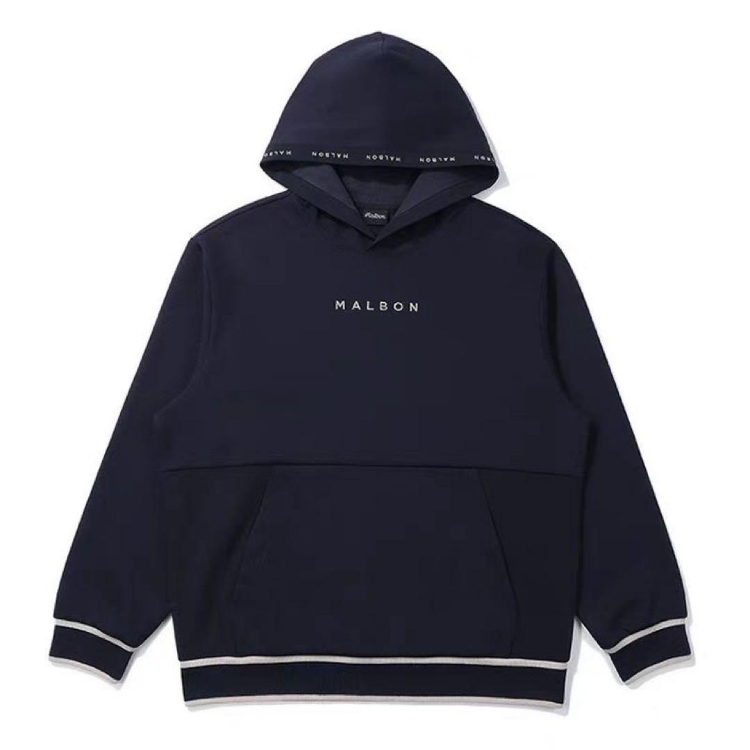 1点のみマルボンゴルフ パーカー トレーナーメンズネイビーLサイズ