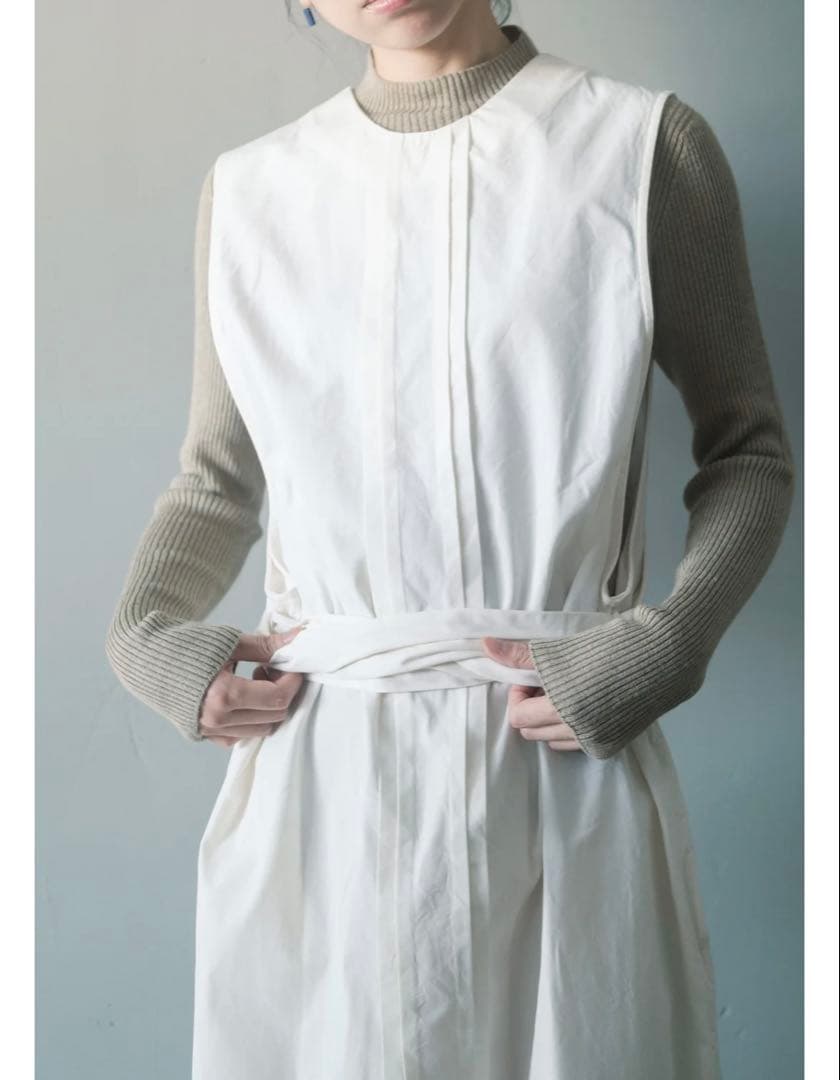 hatsutoki kitchen ノースリーブポップオーバー(エクリュ)