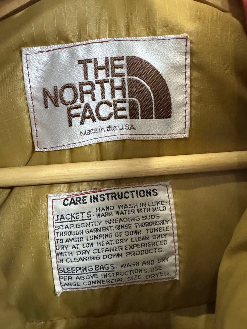 プ*猿様 70s 80s 茶タグ　THE NORTH FACE ダウンベスト
