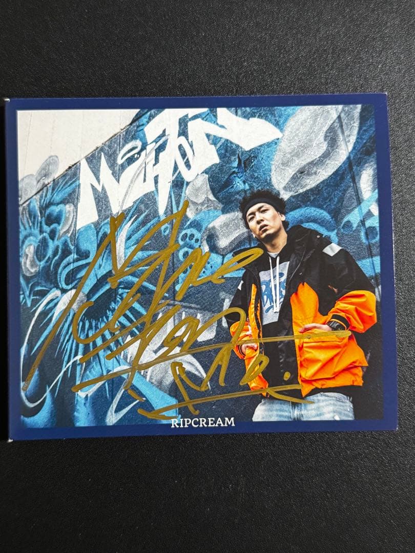 【未使用】MU-TON RIPCREAM サイン入りアルバム 激レアステッカー付