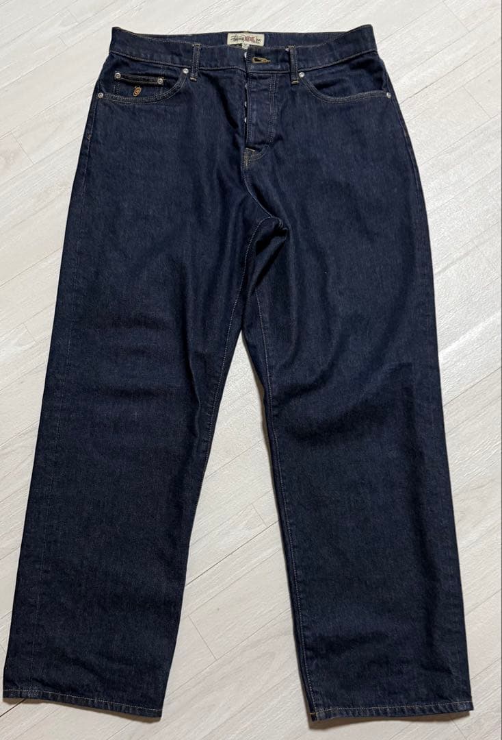 Stussy ビッグオットジーンズ 32サイズ ダークブルー