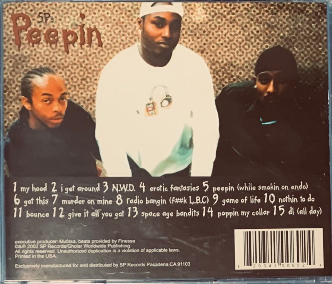 SP's / Peepin カリG-RAP G-FUNK GANGSTA