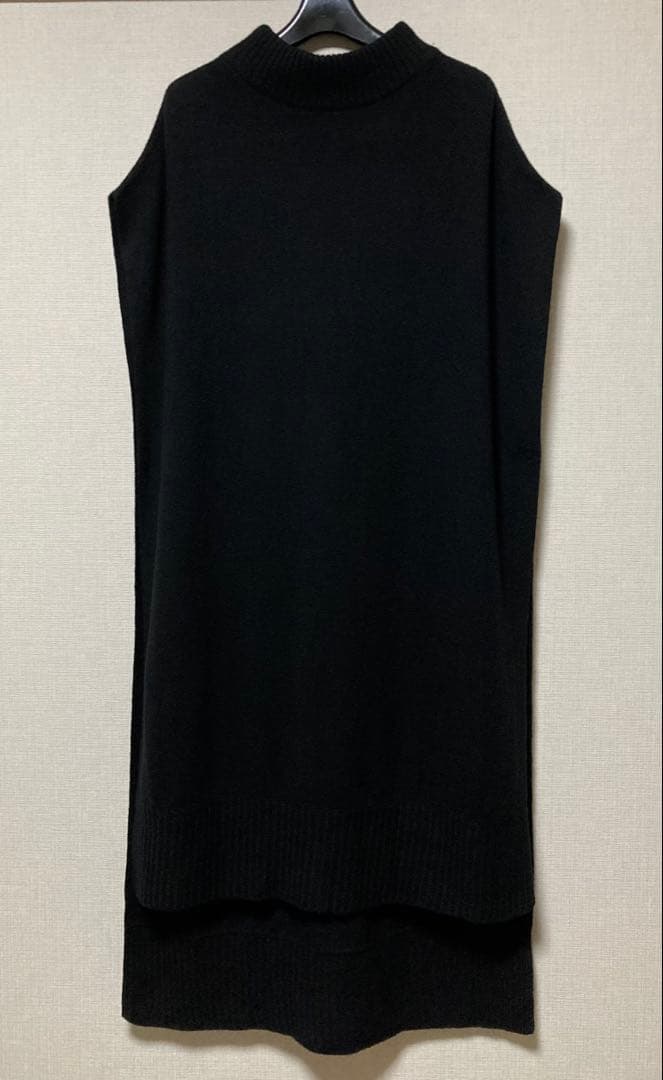 TICCA スタンドネック ロングベスト ブラック