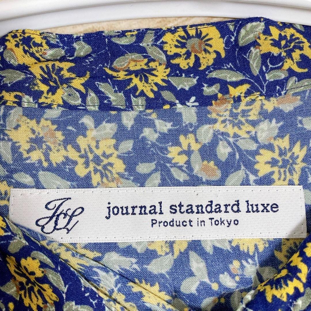 ジャーナルスタンダードラックス　フラワーPt ampleプルワンピース　ネイビー