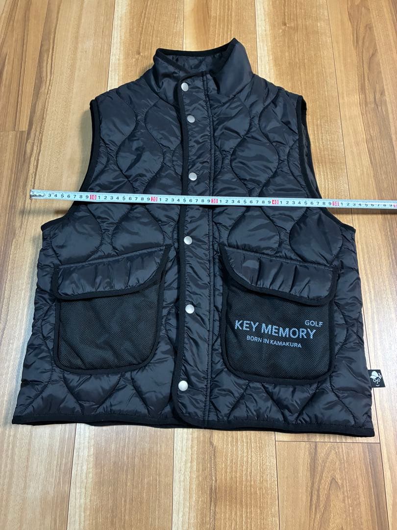 KEY MEMORY ゴルフ キルティングベスト ブラック