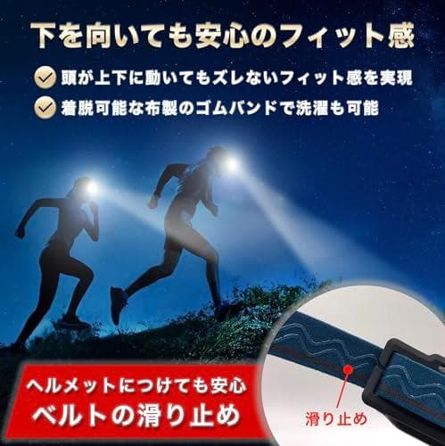 ヘッドライト LED 充電式 ネックライト 17時間点灯 ケース付き 超広角 p