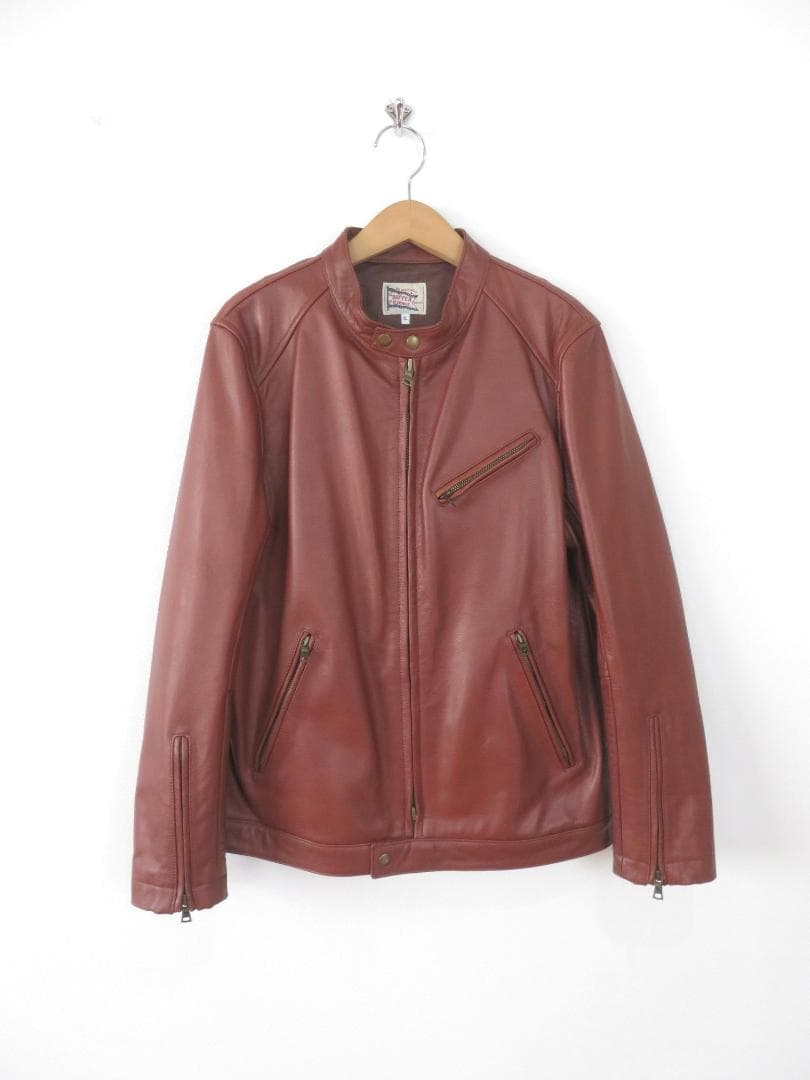 【美品】ダファーオブセントジョージ バッファローレザー ライダースジャケットXL