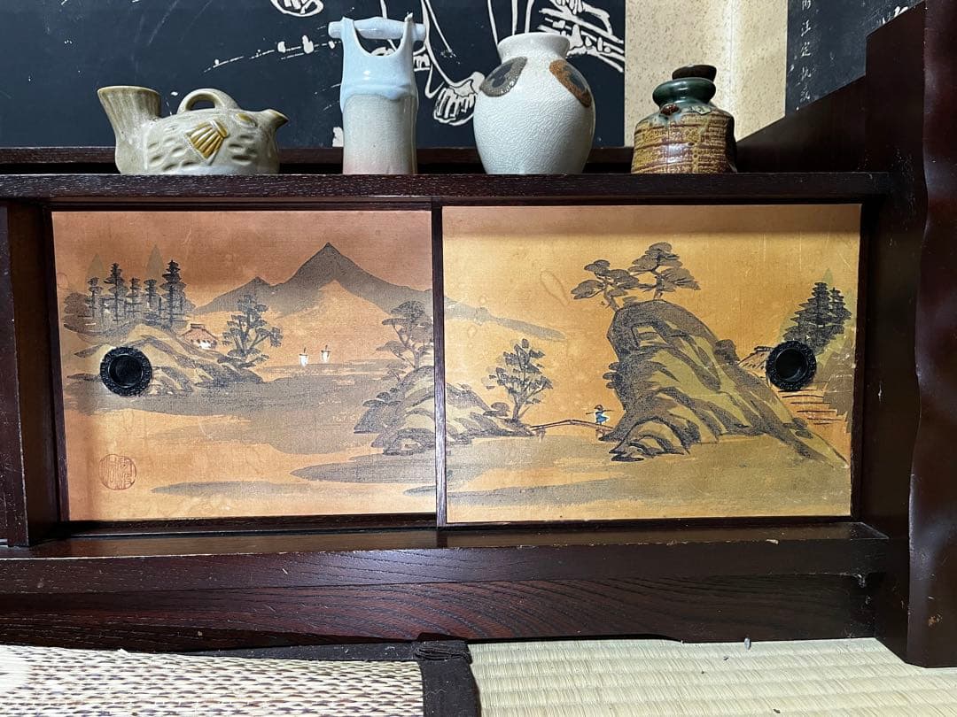 和家具　小物タンス　民芸　レトロ　アンティーク　飾り棚　民藝　小物入れ