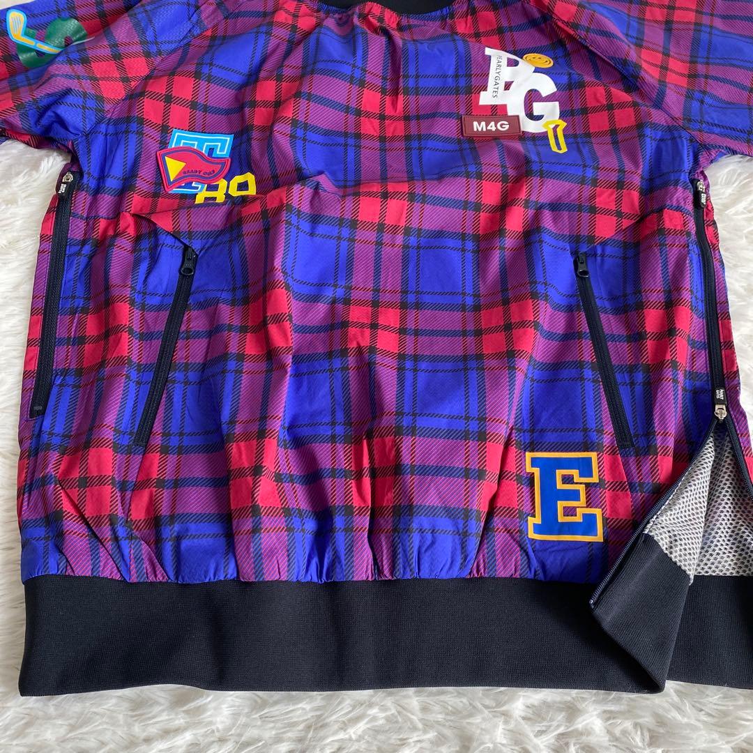 未使用☆パーリーゲイツ ナイロンストレッチハニカム ツインスニード ニコちゃん