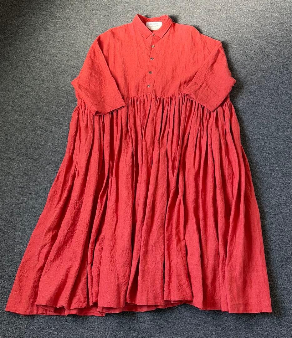 Veritecoeur リネンギャザーワンピース