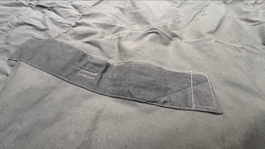 チェコ軍 テントシート 軍幕 オリーブ 無地 1953年製