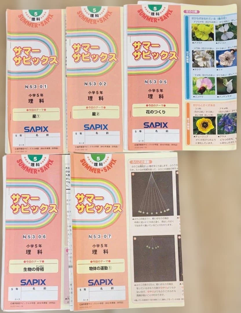 SAPIX サピックス 小5 理科 テキスト
