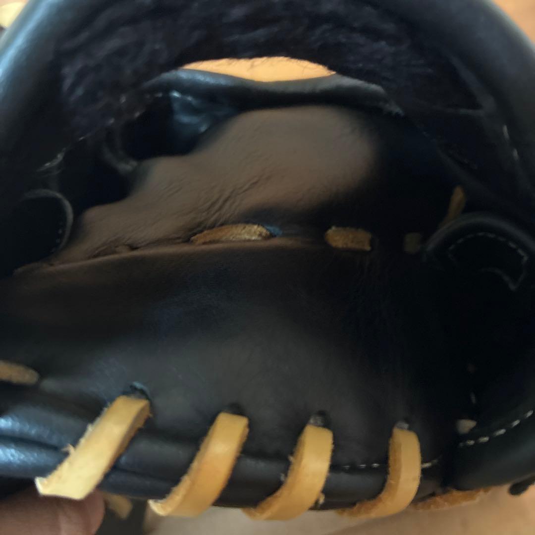 ZETT 黒 硬式用　外野手用　野球　グローブ