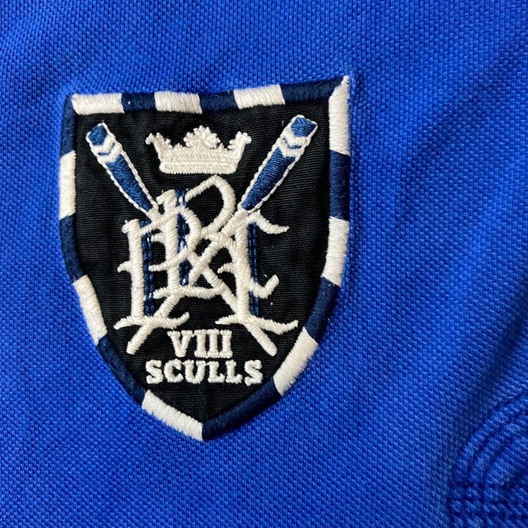 ポロ　ラルフローレン　ラガーシャツ M 青