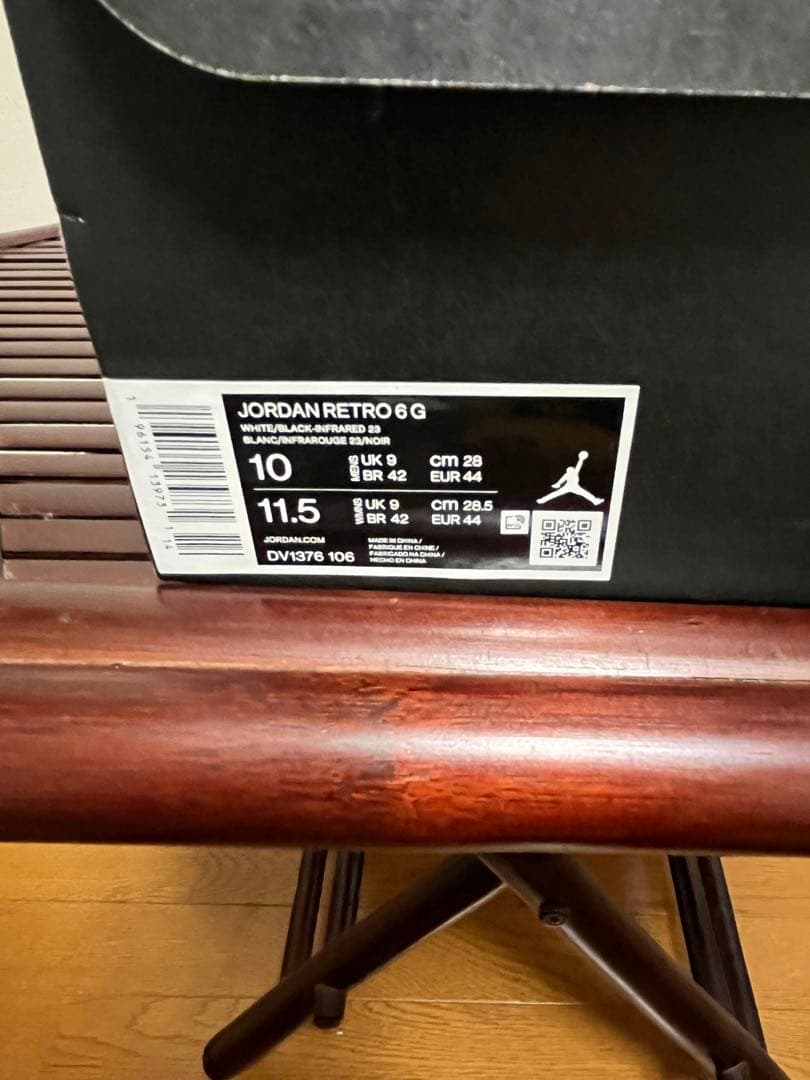 未使用新品Air Jordan6 golfUS10(28cm)