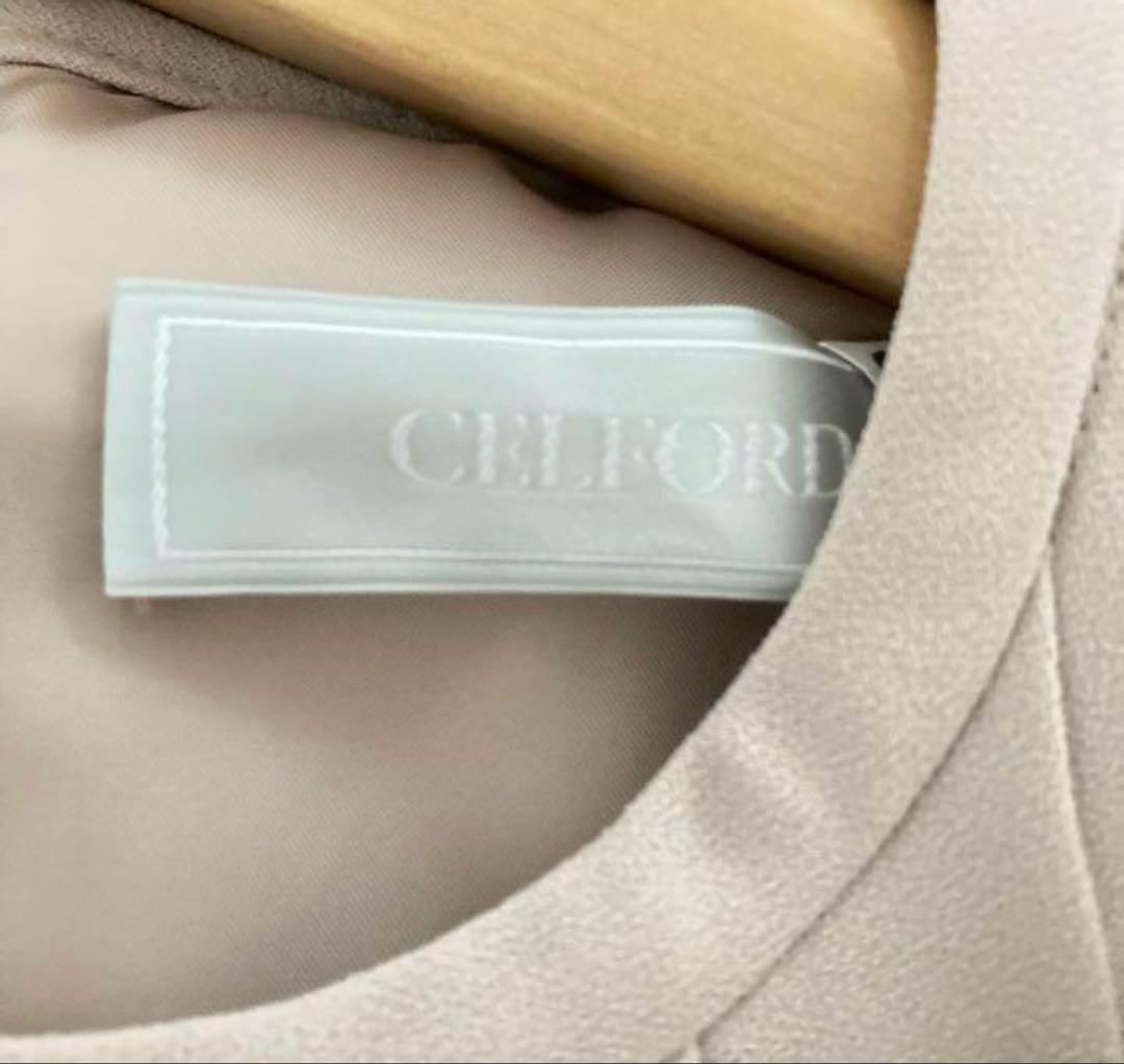 Aloha Maiです 【CELFORD】バックサテンプリーツワンピース