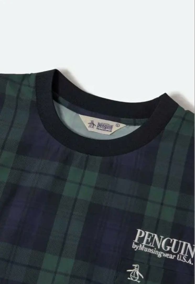 今季新作　penguin BY MUNSINGWEAR ブラックウォッチ　シャツ