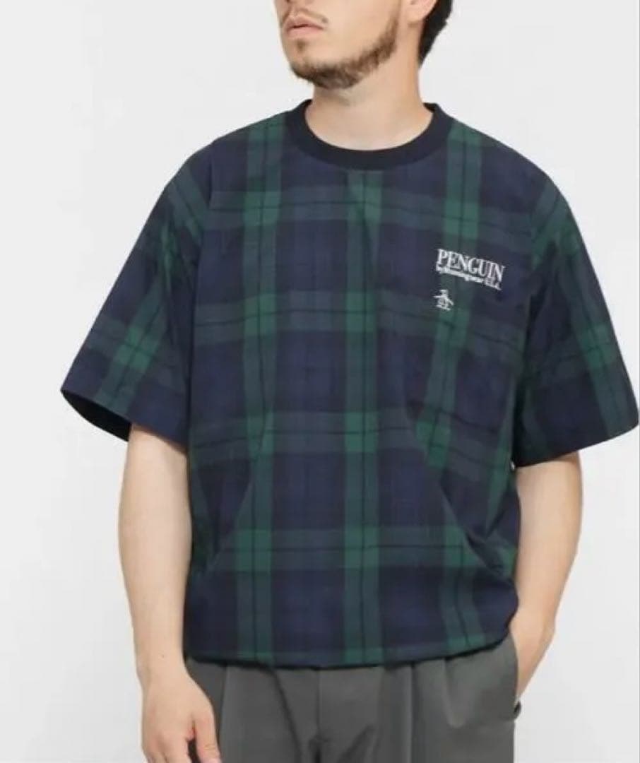 今季新作　penguin BY MUNSINGWEAR ブラックウォッチ　シャツ