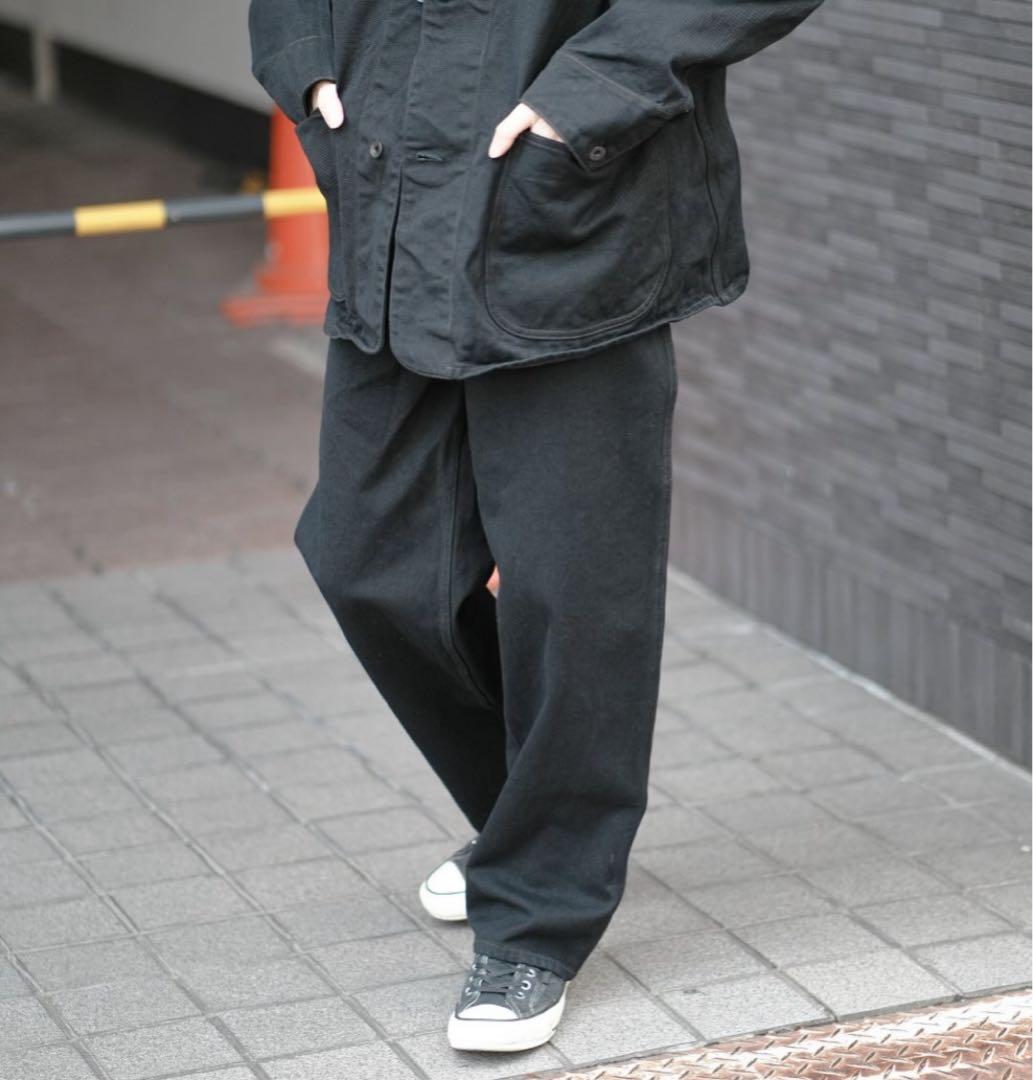 COMOLI 26ss BLACK DENIM ベルテッドデニムパンツ サイズ3