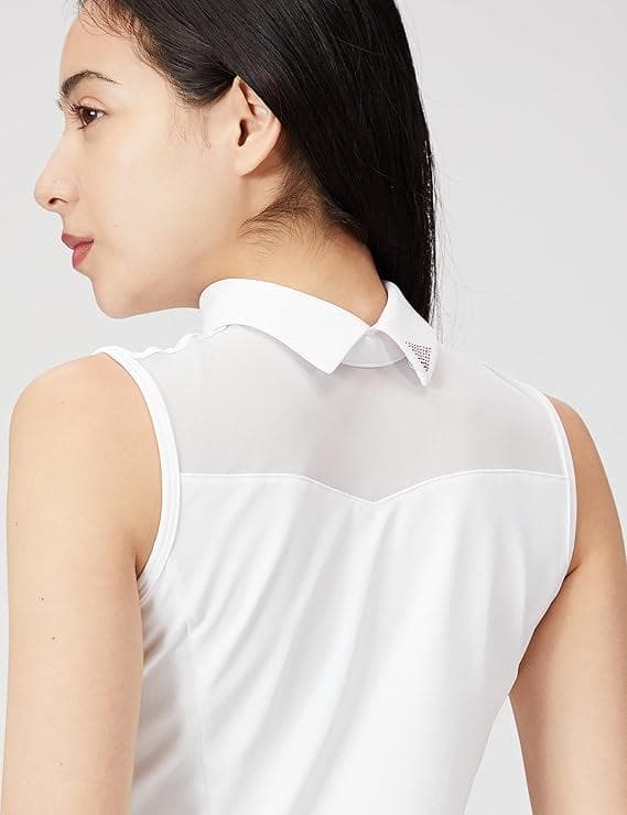 デサントゴルフ　バックプリーツスリーブレスシャツ　レディース　S【新品】