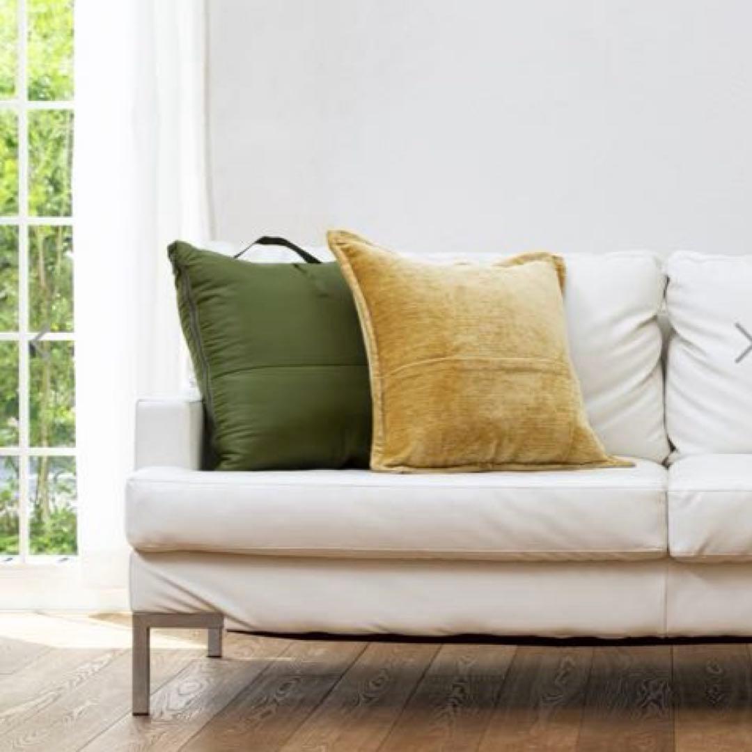 ＳＯＮＡＥＮＯ 備えをライフスタイルに クッション型 多機能寝袋　モカキャメル