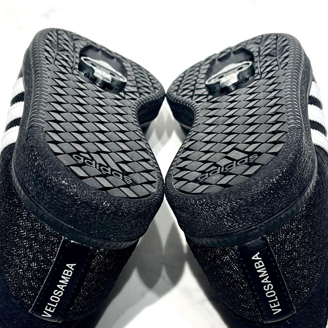 極美品☆アディダス／ベロサンバ サイクリングシューズ 26cm オールブラック
