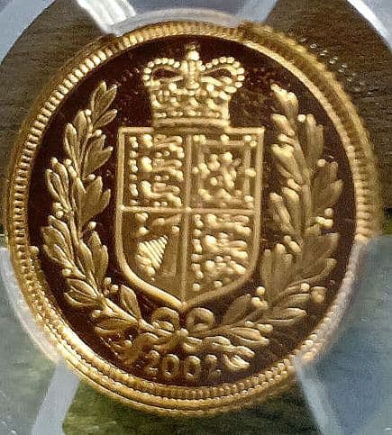 PCGS イギリス　2002 PR70 DCAM 1/2ソブリン　ジュビリー