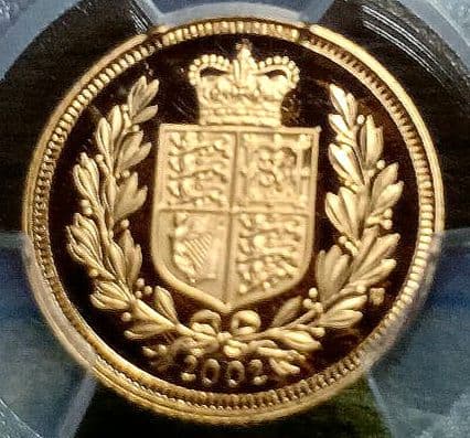 PCGS イギリス　2002 PR70 DCAM 1/2ソブリン　ジュビリー