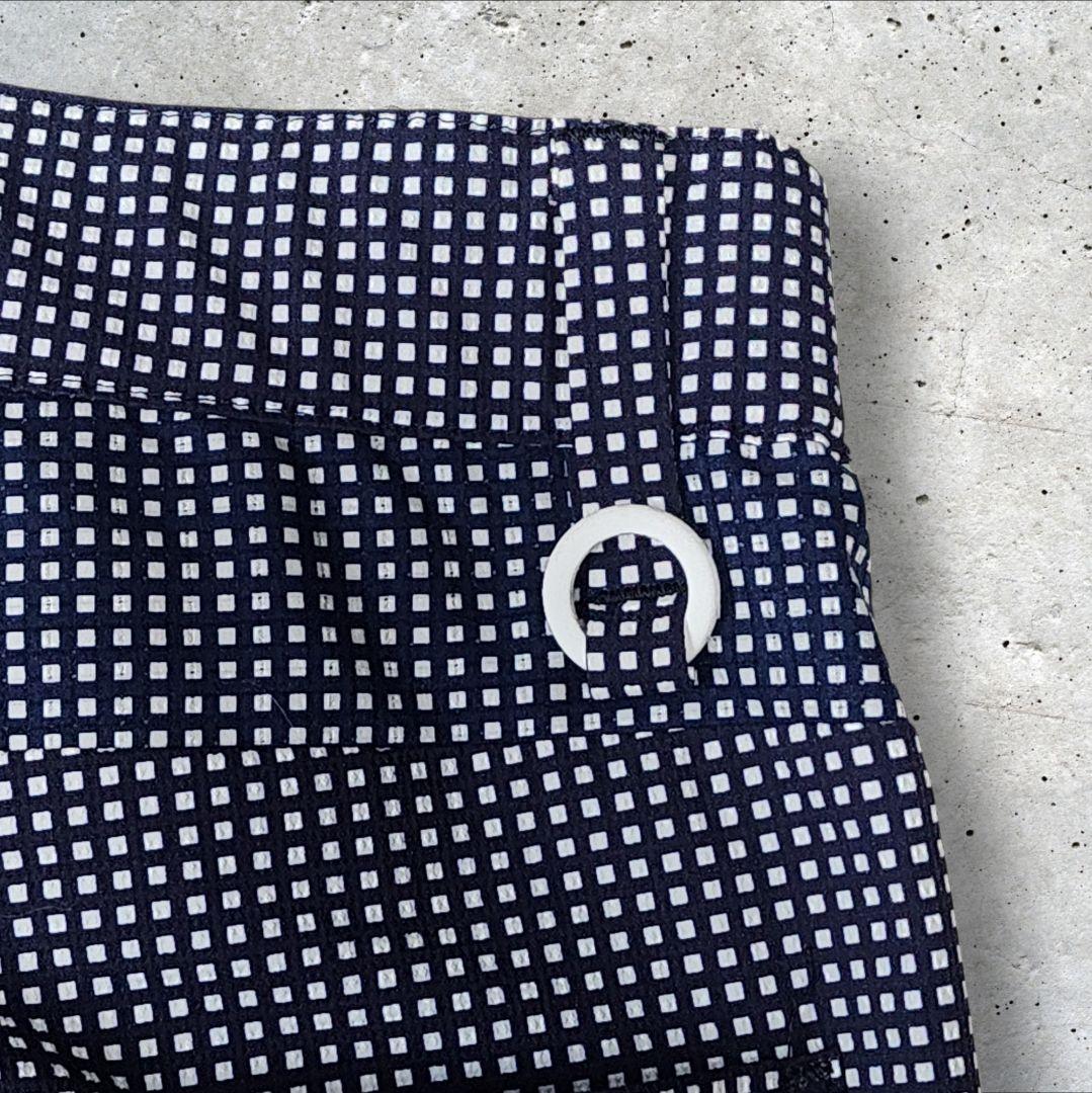 【大きいサイズ】PEARLY GATES◆ナイロンパンツ◆黒白◆サイズ７