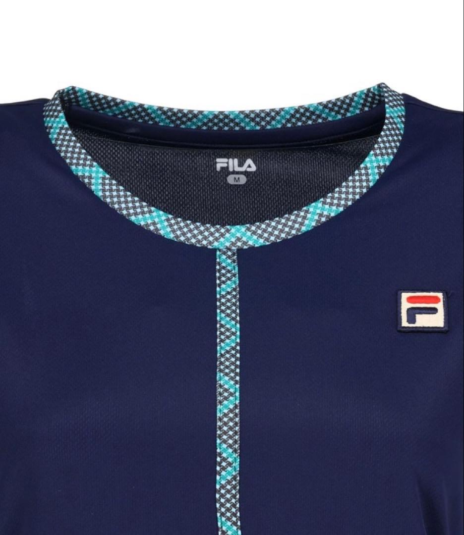 No.604 FILA 着痩せなエレガントワンピ★ダークミント✩.*˚★L★