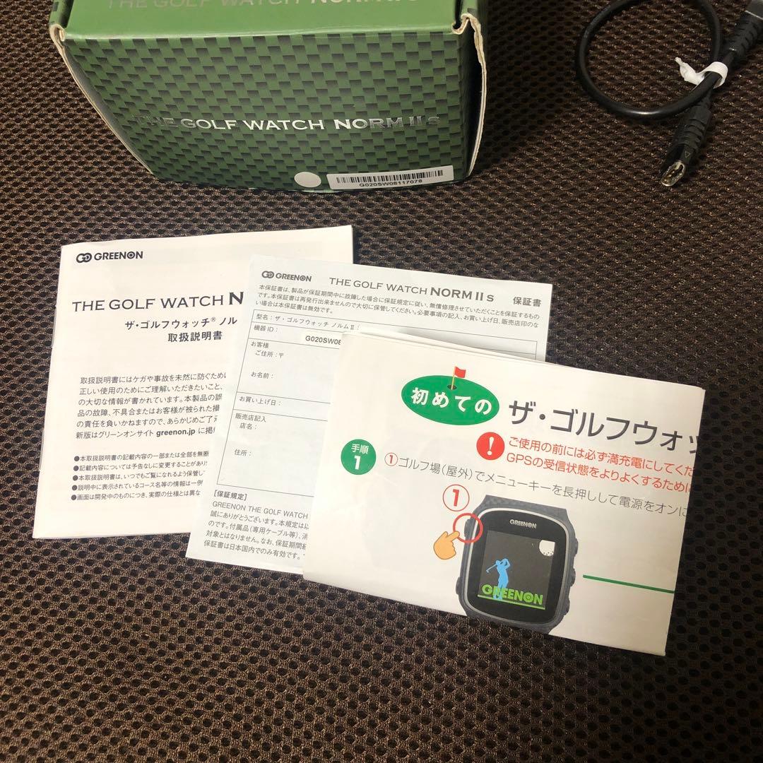 GREENONグリーンオン　ゴルフウォッチ　ノルム2S NORM II s