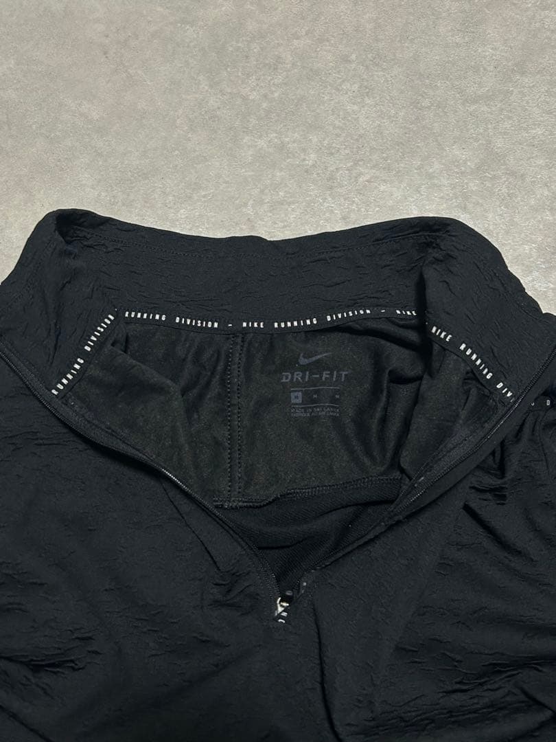 ハーフジップ NIKE RUN DIVISION シャツジャケット M ブラック