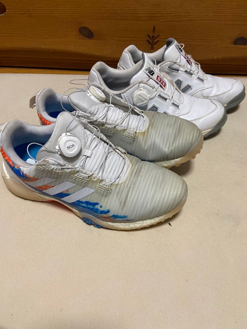 ニューバランス　アディダス　コードカオス574 BOA ボア　ゴルフシューズ26