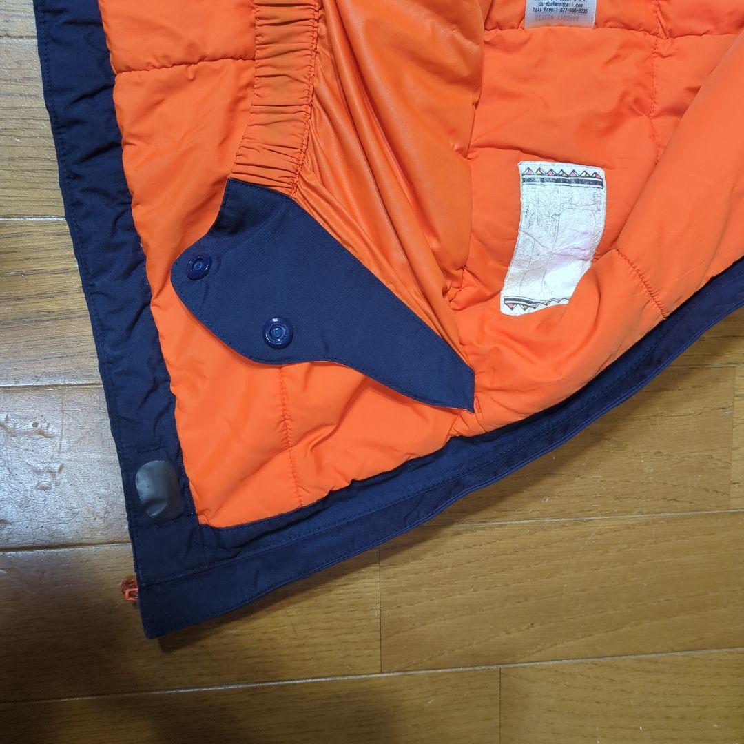 mont-bell 子供用スキーウェア上下 140 ネイビー/オレンジ